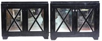 PAIR OF ROSE TARLOW STYLE  MIRRORED CABINETS