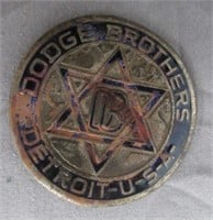 Dodge Brothers Det. USA Car Emblem. Vintage.