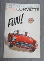 1957 Corvette Brochure. Original.
