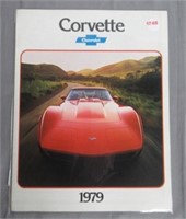 1979 Corvette Brochure. Original Vintage.