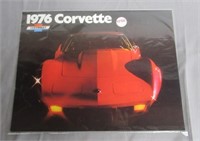1976 Corvette Brochure. Original. Vintage.