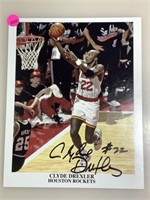 Clyde Drexler autographed picture