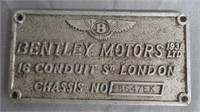 1931 Bentley Motors LTD 16 Conduits London.