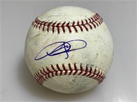 Dexter Fowler autographed baseball