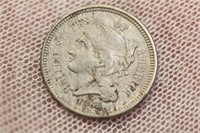 1865 Three Cents Nickel