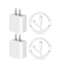 2 Pack 10ft iPhone Charger USB C Fast Charger