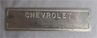 Chevrolet Tag. Original. Vintage.