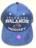 Colorado avalanche autographed hat
