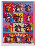PETER MAX SIGNED LIBERTY POSTER