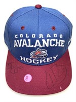Colorado avalanche autographed hat