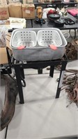 PROPANE 2 TRAY FRYER ON STAND