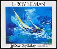 LEROY NEIMAN SIGNED SAILING POSTER