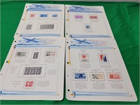 United States Airmails - (4) Sheets
