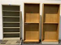 (3) Assorted Book Shelves