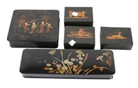 19th CENTURY JAPANESE STYLE LACQUER BOXES