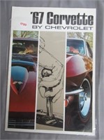 1967 corvette Brochure by Chevrolet. Original.