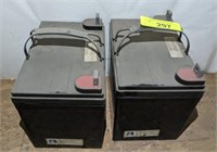 2 PC LAWN BATTERIES, UNKNOWN CONDITION