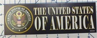United States of America bumper sticker