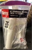 Oatey 8” Dishwasher Tailpiece w/7/8” Branch