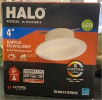 Halo 4” LED Baffle Downlight