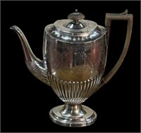 ANTIQUE SILVER PLATED COFFEE POT