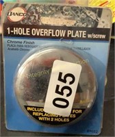 Danco 1-Hole Overflow Plate