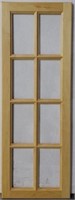 (5) Maple Cabinet Mullion Doors