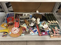 Vintage books, pictures, game paddles and more.