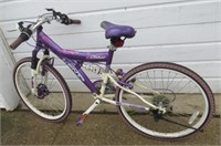 Bike Purple Taboo Kent Shifting Gears Kick Stand.