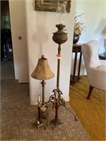 Vintage Brass Oil Lamp & others