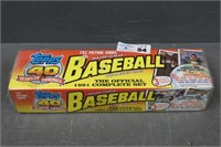 Sealed Complete Set of 1991 Topps Baseball Cards