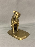 Nipper Bronze Plated Paperweight