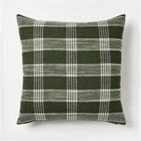 Plaid Square Throw Pillow Green - Studio McGee