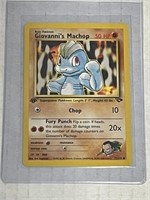 Pokemon Giovanni's Machop (72/133) Gym Challenge
