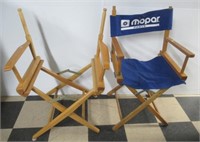(2) Low Top Director Chairs.