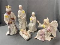 5 Piece Cybis Porcelain Nativity Set