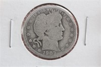 1903-O Barber Silver Quarter