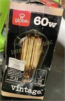 Globe 60W LED Vintage Bulb Clear