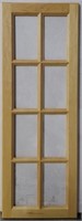 (4) Maple Cabinet Mullion Doors