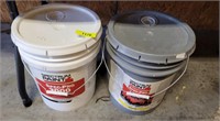2 PARTIAL 5 GAL BUCKETS OF PAINT
