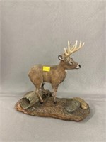 Robert Williams Carved Wood Deer