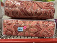 2 New queen size bed cover. Red