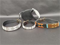 Retractable Leash and Beaded Dog Collars