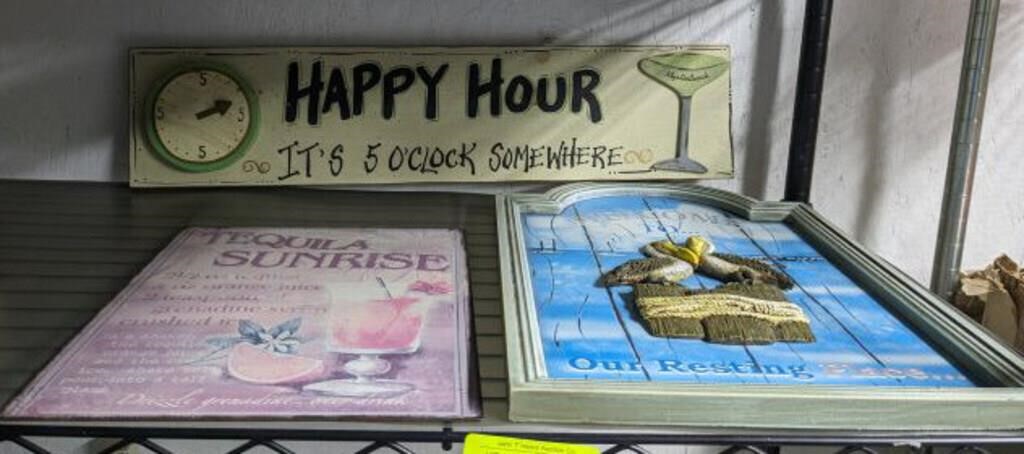 SIGNS, HAPPY HOUR, TEQUILA