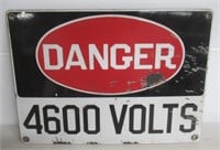 Danger 4600V Sign.