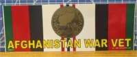 Afghanistan war vet USA made bumper sticker