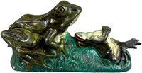 TWO FROGS MECHANICAL BANK