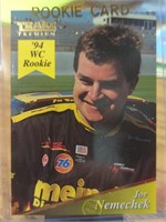 Joe nemechek, 1994 Trax premium rookie card