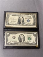 $2.00 Bill with Silver Certificate