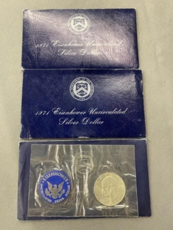 (2) 1974 Eisenhower $1.00 Coins